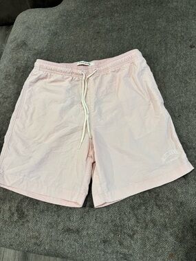 PacSun Pale Pink Swim Shorts with Drawstring
